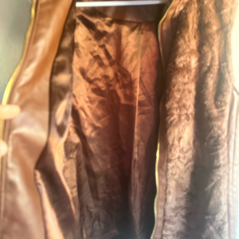 Marc New York Chocolate Faux Fur Vest - Picture 4 of 8